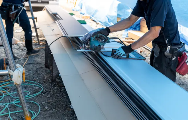 「板金のプロ」の施工